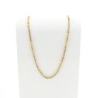 Afbeelding 1 van Gouden koningsschakel ketting met staafjes | 56 cm