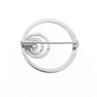 Image 6 of White gold brooch with diamonds | 0.20 ct.