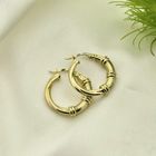 Image 2 of Vintage gold hoop earrings | Ø 21.5 mm