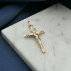 Image 6 of Rose gold pendant of a cross with corpus; INRI