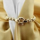 Image 5 of Gold jasseron link bracelet | 20 cm