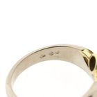Image 6 of Bicolor Gold Solitaire Ring with Diamond; 14K; Size 17.5