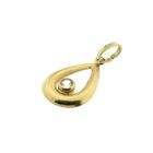 Image 5 of Gold minimalist pendant with zirconia