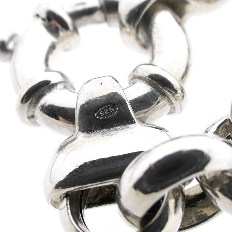 Image 7 of Silver jasseron link bracelet