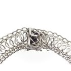 Image 10 of Silver wide braided link bracelet | 20 cm