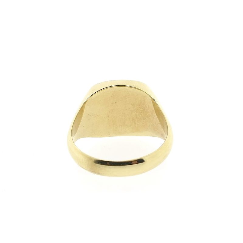 Image 4 of Gold signet ring with heliotrope