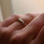 Image 6 of Tricolor Gold Trinity Ring