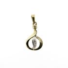 Image 1 of 8K Subtle pendant with diamond | 0.01 ct.