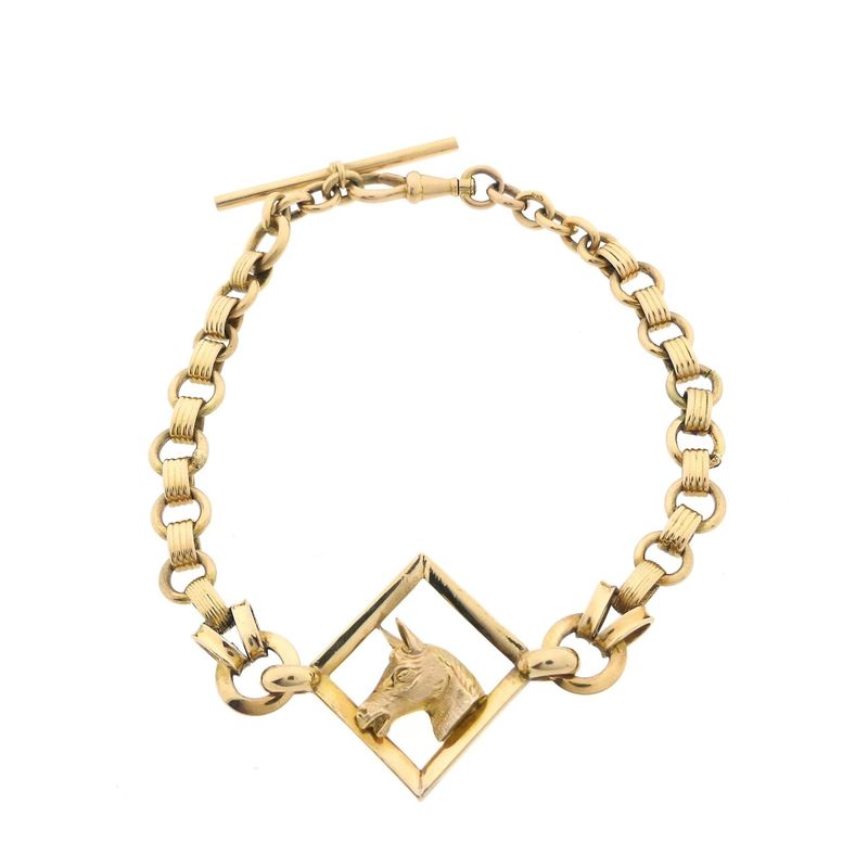 Image 10 of Golden (pocket watch) chain; Chatelaine (for a pocket watch)