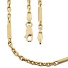 Image 1 of Gold anchor link chain with bars