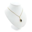 Image 4 of Vintage gold pendant with garnet