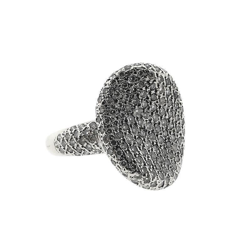 Image 4 of White gold cocktail ring with diamonds 0.90 ct.