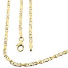 Image 1 of Two-tone gold infinity link necklace | 49.5 cm