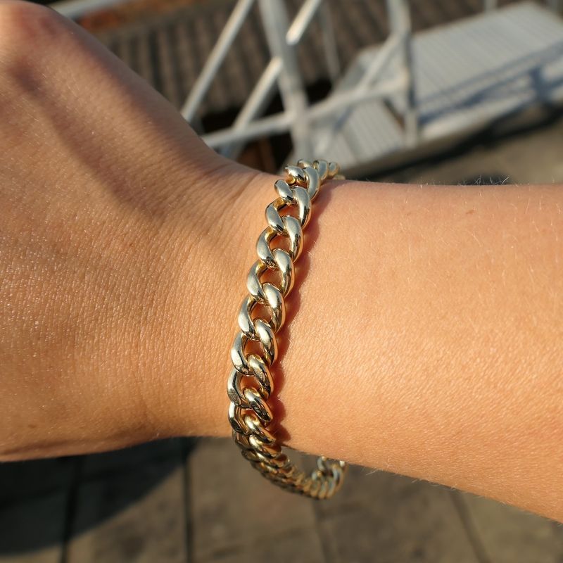 Image 8 of Gold gourmet link bracelet