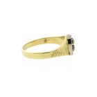 Image 8 of Two-tone gold ring with diamond; 0.03 ct.