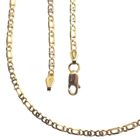 Image 1 of Two-tone gold navy link necklace