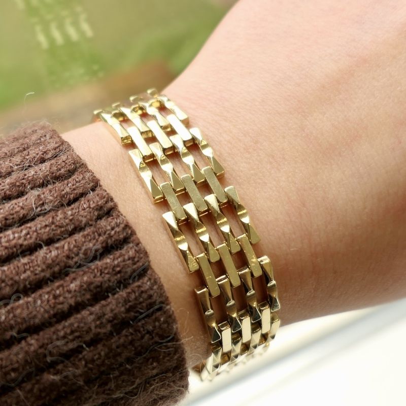 Image 7 of Gold tank link bracelet