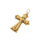 Image 6 of Gold antique pendant of a cross with corpus | INRI