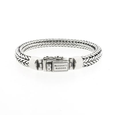 Image 1 of Silver Buddha to Buddha bracelet; Ellen | 19 cm