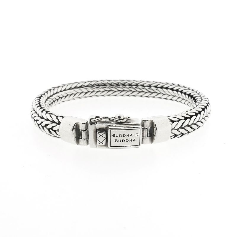 Image 1 of Silver Buddha to Buddha bracelet; Ellen | 19 cm