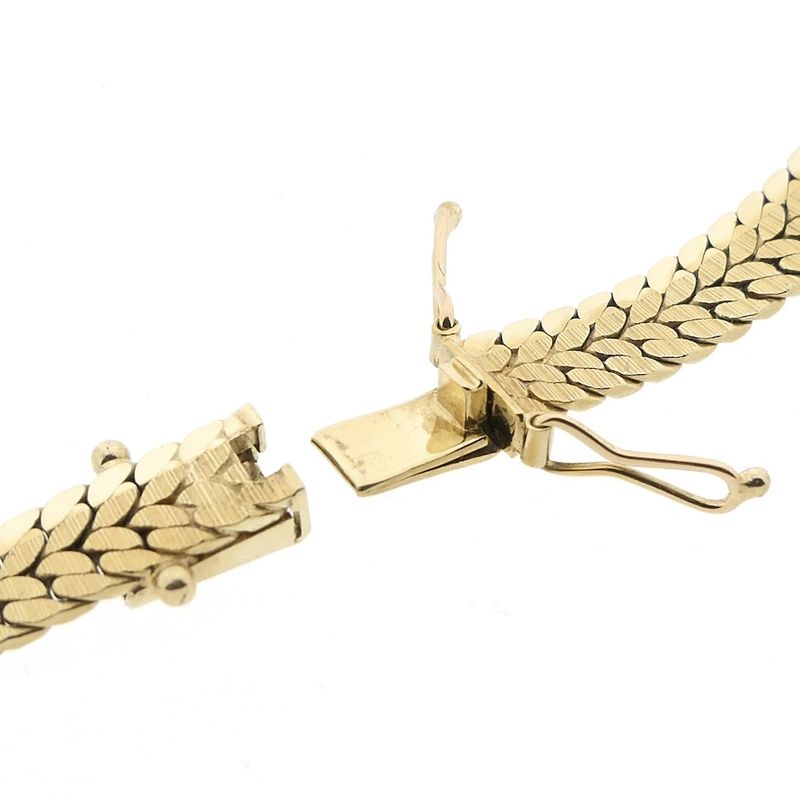Image 8 of Double gold flat gourmet link chain