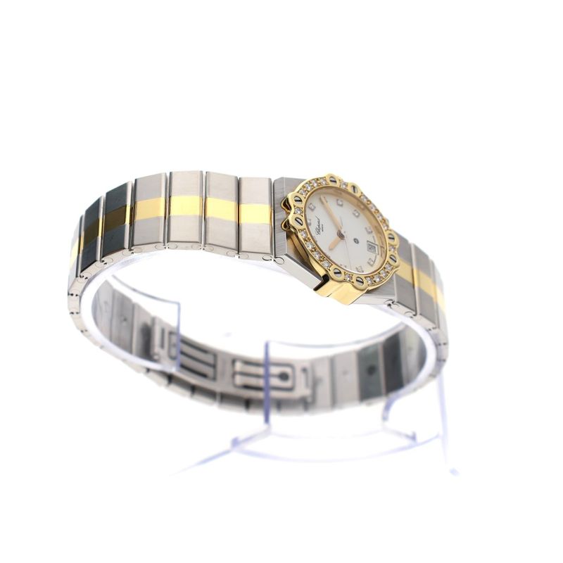 Image 8 of Chopard St. Moritz 8024; 18k Gold/Steel Women’s Watch with Diamonds