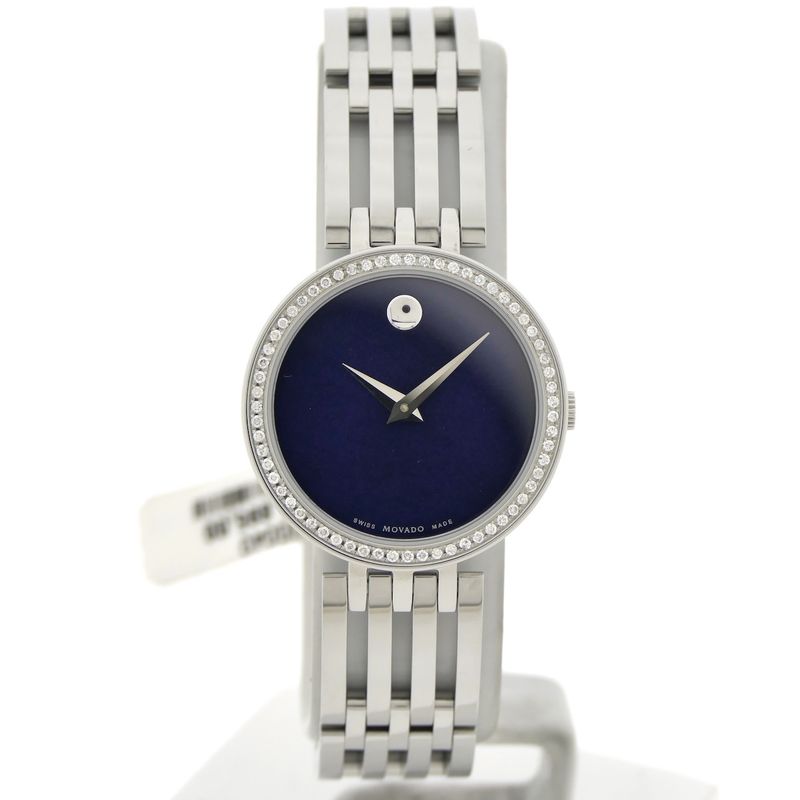 Image 1 of Movado Esperanza; Women's watch with diamonds and Bleu 'Mother of Pearl' dial; 0607231