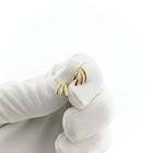 Image 9 of Tricolor gold stud earrings