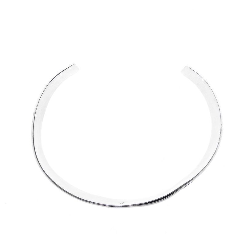 Image 6 of Silver cable-knit bracelet | Ø 67 mm