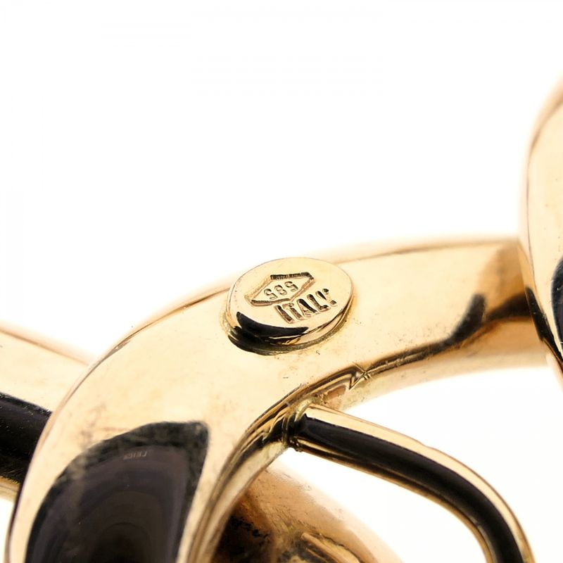 Image 9 of Rose gold gourmet link bracelet with diamonds; 0.72 ct.