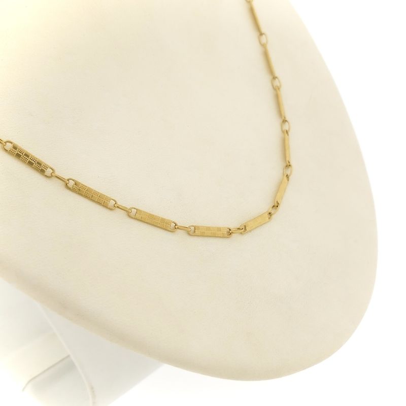 Image 2 of Gold link chain with bars
