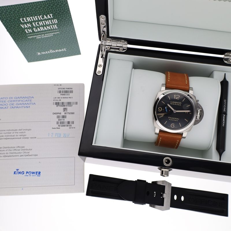 Image 15 of Panerai Luminor Marina 1950 '3 Days' PAM01312; Automatic men's watch
