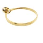 Image 6 of Gold solitaire ring with diamond; 0.01 ct.