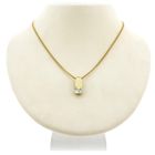 Image 7 of Gold pendant with large zirconia.