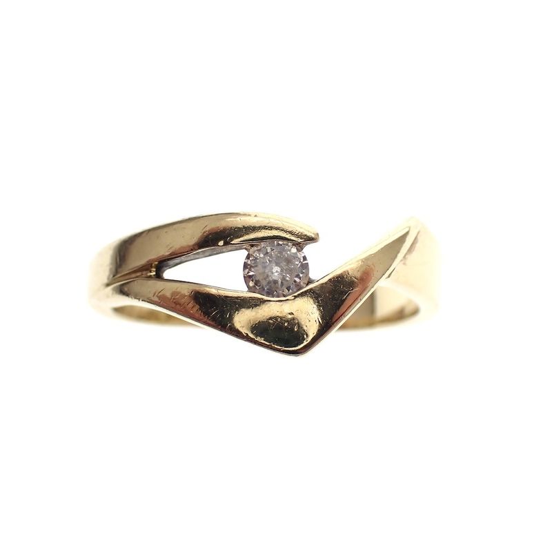 Image 2 of Gold fantasy ring with zirconia