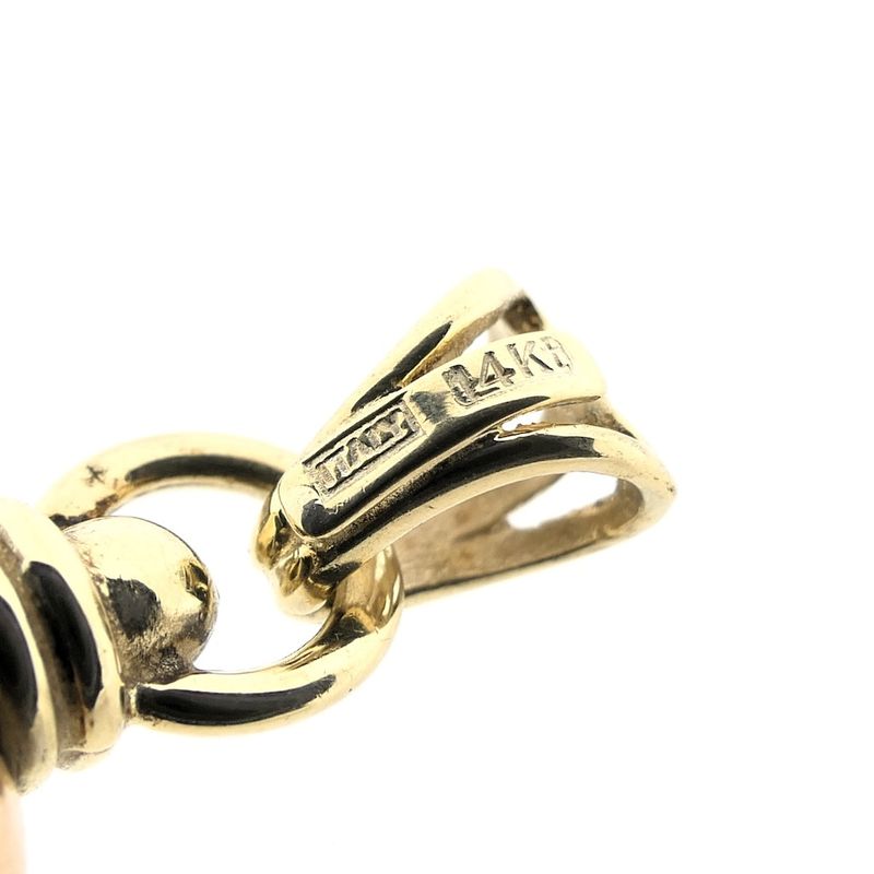 Image 7 of Two-tone gold pendant of a heart