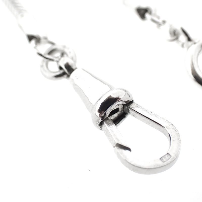 Image 9 of Silver snake link chain with lobster clasp | 48 cm