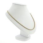 Image 7 of Gold square king link necklace | 61 cm