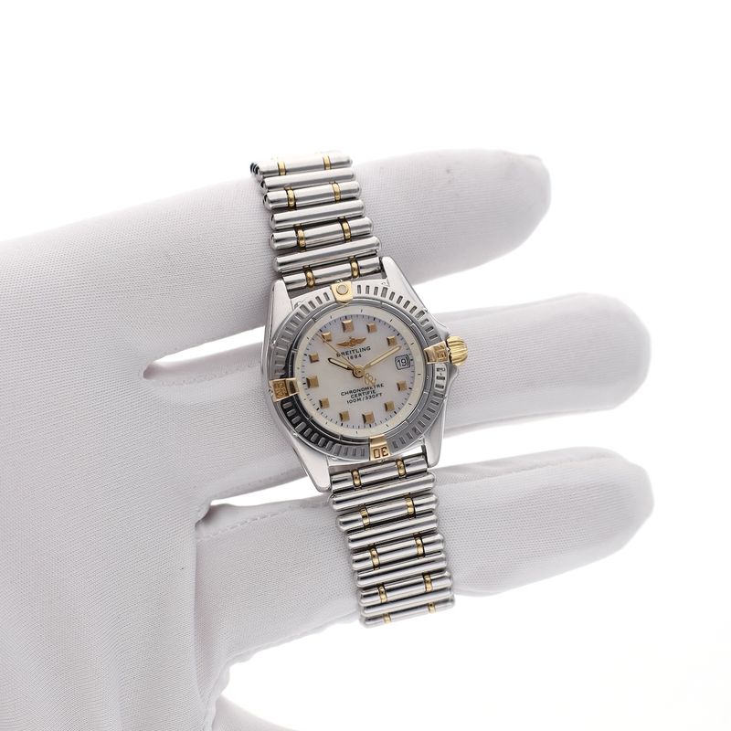 Image 10 of Breitling Callistino 'Mother of Pearl' Gold/Steel Women's Watch