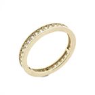 Image 1 of Gold alliance ring with zirconia