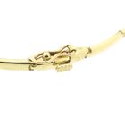 Image 4 of Gold bar link bracelet with zirconia