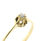Image 3 of Gold solitaire ring with diamond | 0.03 ct.
