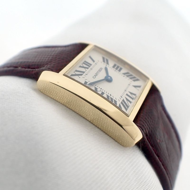 Image 16 of Cartier Tank Française; 18k gold ladies' watch