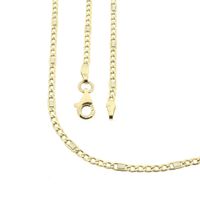 Two-tone gold Figaro link chain | 58.5 cm
