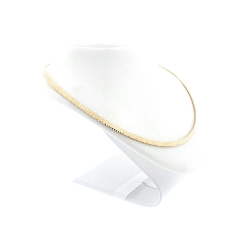 Image 3 of Gold Omega link necklace | 41 cm