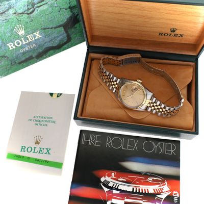 Image 2 of Rolex Datejust 36mm 16013; Automatic Bi-color Watch (Full Set '85)