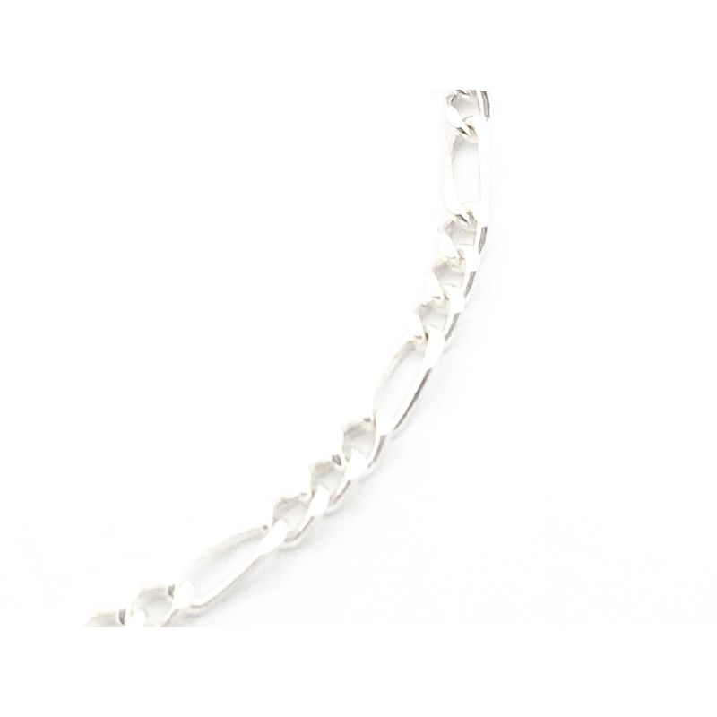 Image 4 of Silver bracelet; Figaro link | 19 cm
