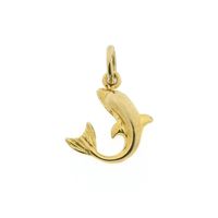 Golden dolphin pendant