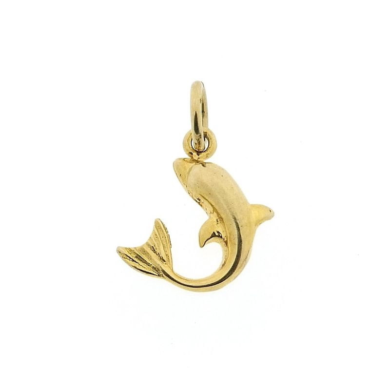 Image 1 of Golden dolphin pendant