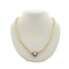 Image 1 of Vintage/antique pearl necklace with white gold clasp | 47 cm